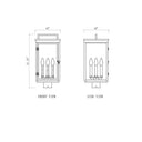 Z-Lite 21.25" High Hartwell 4 Light Outdoor Post Mount Fixture image 5
