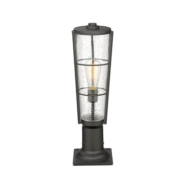 Z-Lite 21.25" High Helix 1 Light Outdoor Pier Mounted Fixture image 1