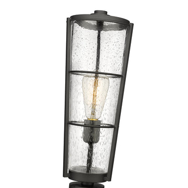 Z-Lite 21.25" High Helix 1 Light Outdoor Pier Mounted Fixture image 3