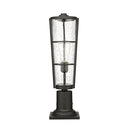 Z-Lite 21.25" High Helix 1 Light Outdoor Pier Mounted Fixture image 4