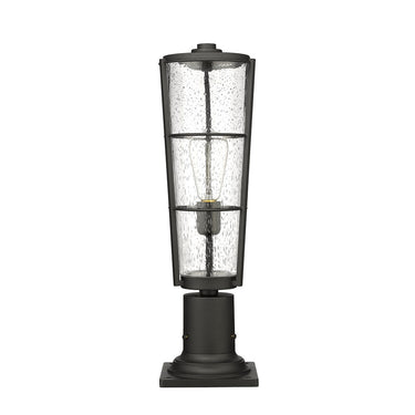 Z-Lite 21.25" High Helix 1 Light Outdoor Pier Mounted Fixture image 4