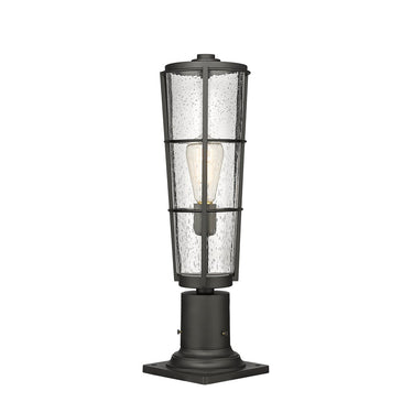 Z-Lite 21.25" High Helix 1 Light Outdoor Pier Mounted Fixture image