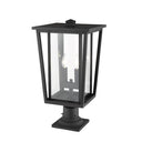 Z-Lite 21.75" High Seoul 2 Light Outdoor Pier Mounted Fixture image 4