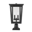 Z-Lite 21.75" High Seoul 2 Light Outdoor Pier Mounted Fixture image 6