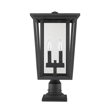 Z-Lite 21.75" High Seoul 2 Light Outdoor Pier Mounted Fixture image 6