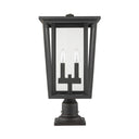 Z-Lite 21.75" High Seoul 2 Light Outdoor Pier Mounted Fixture image 7