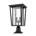 Z-Lite 21.75" High Seoul 2 Light Outdoor Pier Mounted Fixture image