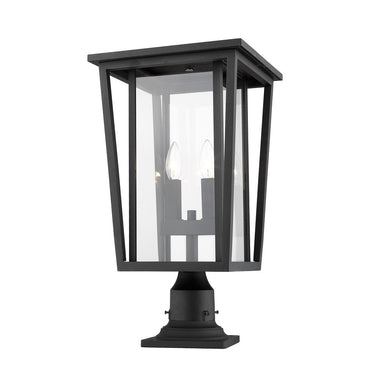 Z-Lite 21.75" High Seoul 2 Light Outdoor Pier Mounted Fixture image