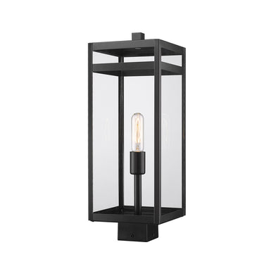 Z-Lite 21" High Nuri 1 Light Outdoor Post Mount Fixture image