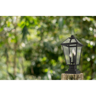 Z-Lite 21" High Talbot 3 Light Outdoor Pier Mounted Fixture image 10