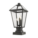Z-Lite 21" High Talbot 3 Light Outdoor Pier Mounted Fixture image 2