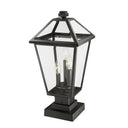Z-Lite 21" High Talbot 3 Light Outdoor Pier Mounted Fixture image 4