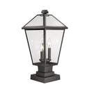 Z-Lite 21" High Talbot 3 Light Outdoor Pier Mounted Fixture image 6
