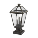 Z-Lite 21" High Talbot 3 Light Outdoor Pier Mounted Fixture image 7