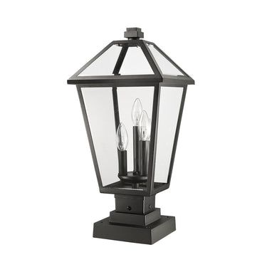 Z-Lite 21" High Talbot 3 Light Outdoor Pier Mounted Fixture image 8