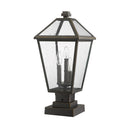 Z-Lite 21" High Talbot 3 Light Outdoor Pier Mounted Fixture image 9