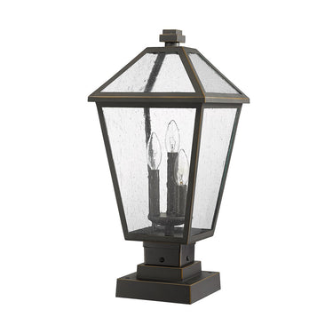 Z-Lite 21" High Talbot 3 Light Outdoor Pier Mounted Fixture image 9