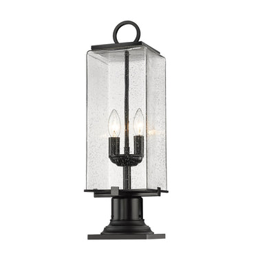 Z-Lite 22.25" High Sana 2 Light Outdoor Pier Mounted Fixture image 1