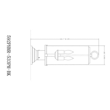 Z-Lite 22.25" High Sana 2 Light Outdoor Pier Mounted Fixture image 7