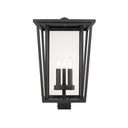 Z-Lite 22.25" High Seoul 3 Light Outdoor Post Mount Fixture image 1