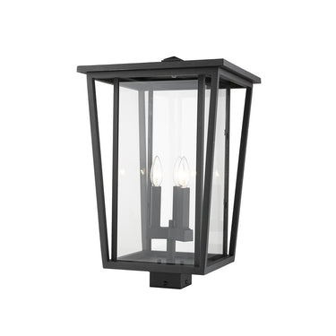Z-Lite 22.25" High Seoul 3 Light Outdoor Post Mount Fixture image 2