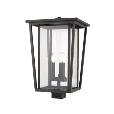 Z-Lite 22.25" High Seoul 3 Light Outdoor Post Mount Fixture image 3