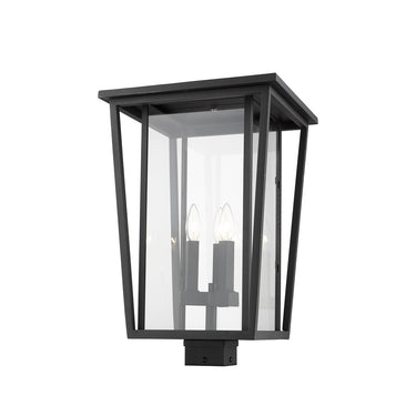 Z-Lite 22.25" High Seoul 3 Light Outdoor Post Mount Fixture image 4