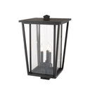 Z-Lite 22.25" High Seoul 3 Light Outdoor Post Mount Fixture image 5