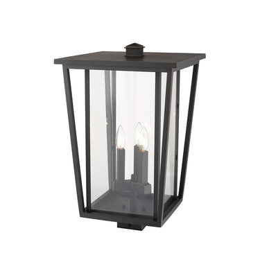 Z-Lite 22.25" High Seoul 3 Light Outdoor Post Mount Fixture image 5