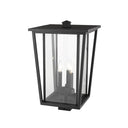 Z-Lite 22.25" High Seoul 3 Light Outdoor Post Mount Fixture image 6