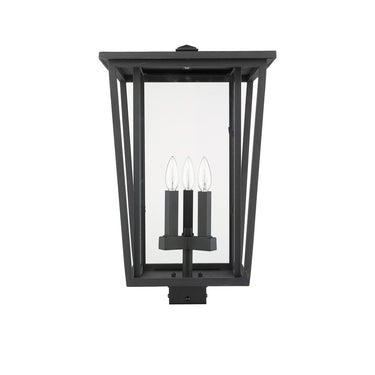 Z-Lite 22.25" High Seoul 3 Light Outdoor Post Mount Fixture image 8