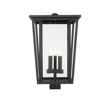 Z-Lite 22.25" High Seoul 3 Light Outdoor Post Mount Fixture image