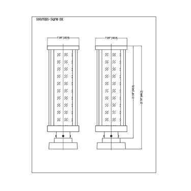Z-Lite 22.5" High Glenwood 1 Light Outdoor Pier Mounted Fixture image 7