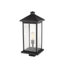 Z-Lite 22.5" High Portland 1 Light Outdoor Post Mount Fixture image 4