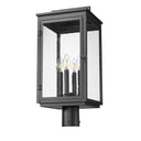 Z-Lite 22.75" High Hartwell 4 Light Outdoor Post Mount Fixture image 4