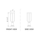 Z-Lite 22.75" High Leland 1 Light Outdoor Pier Mounted Fixture image 7