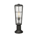 Z-Lite 22" High Helix 1 Light Outdoor Pier Mounted Fixture image 1
