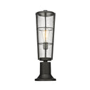 Z-Lite 22" High Helix 1 Light Outdoor Pier Mounted Fixture image 2