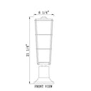 Z-Lite 22" High Helix 1 Light Outdoor Pier Mounted Fixture image 7