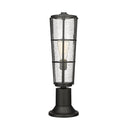 Z-Lite 22" High Helix 1 Light Outdoor Pier Mounted Fixture image