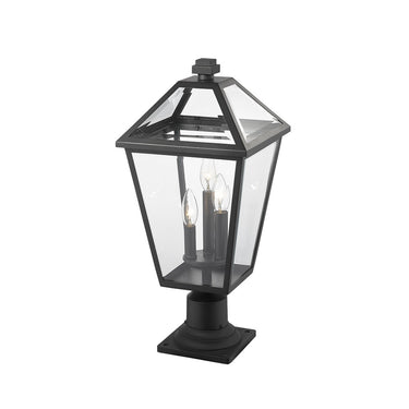 Z-Lite 22" High Talbot 3 Light Outdoor Pier Mounted Fixture image 2