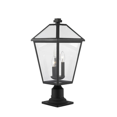 Z-Lite 22" High Talbot 3 Light Outdoor Pier Mounted Fixture image 3