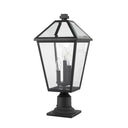 Z-Lite 22" High Talbot 3 Light Outdoor Pier Mounted Fixture image 4