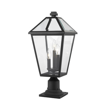 Z-Lite 22" High Talbot 3 Light Outdoor Pier Mounted Fixture image