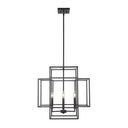 Z-Lite 22" Titania Matte Black 4 Light Chandelier image 1