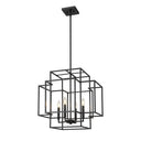 Z-Lite 22" Titania Matte Black 4 Light Chandelier image 2