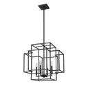 Z-Lite 22" Titania Matte Black 4 Light Chandelier image 4