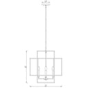 Z-Lite 22" Titania Matte Black 4 Light Chandelier image 7