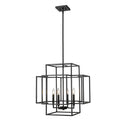 Z-Lite 22" Titania Matte Black 4 Light Chandelier image