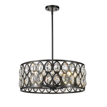 Z-Lite 23.5" Dealey 6 Light Chandelier image 1